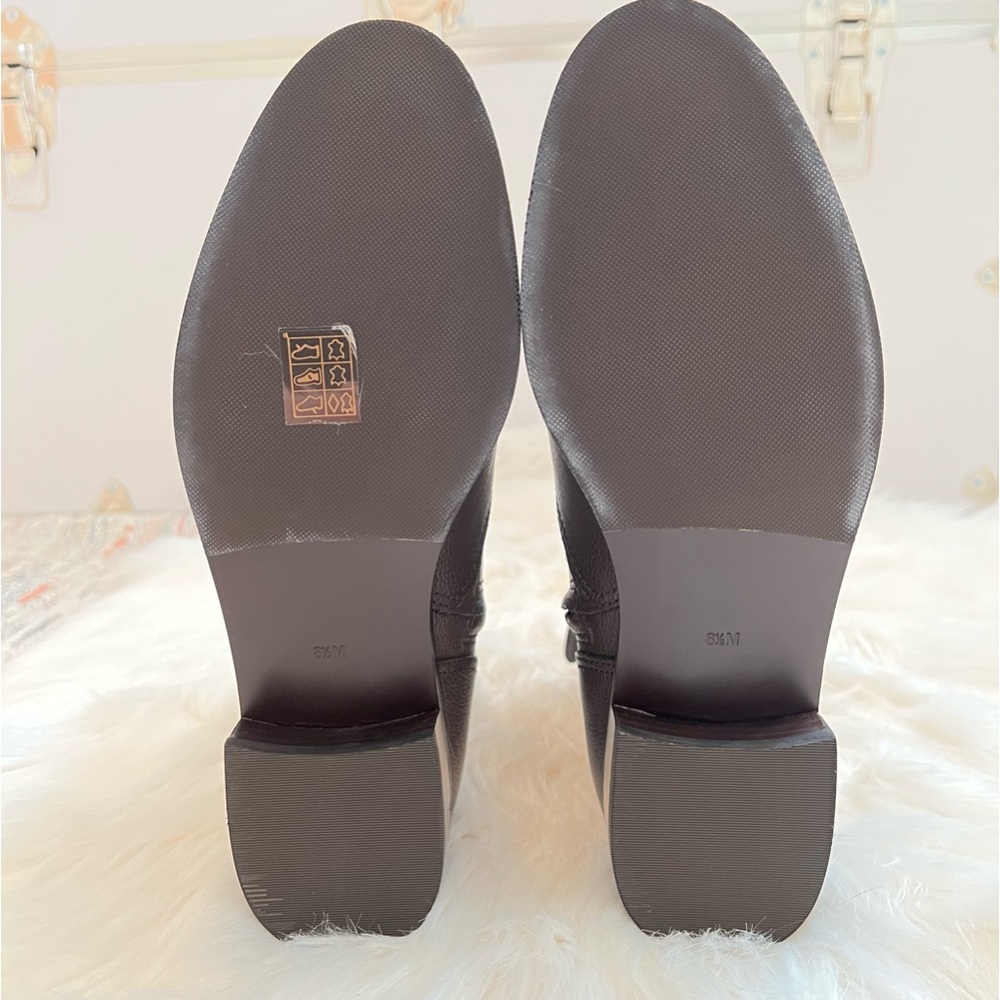 NEW Tory Burch Gemini Link Brown Leather Boots - Picture 8 of 11